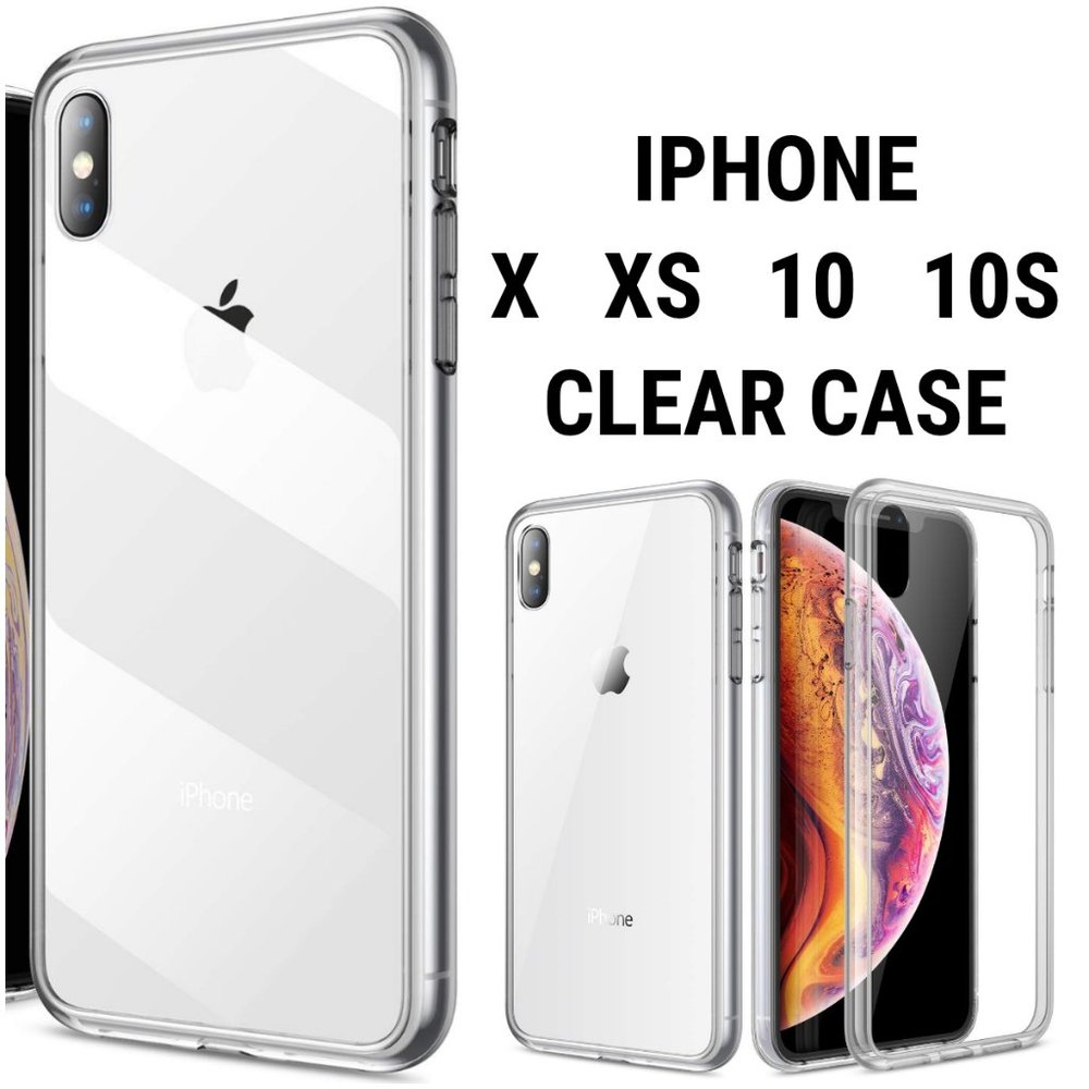 NEW iPhone X Xs Case Cover Clear Transparent Glass
